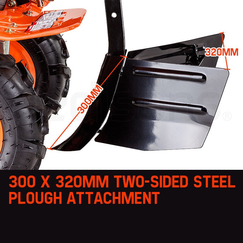 Buy PLANTCRAFT 208CC 7.0HP Garden Cultivator Tiller Petrol Plough SelfPropelled Rotary