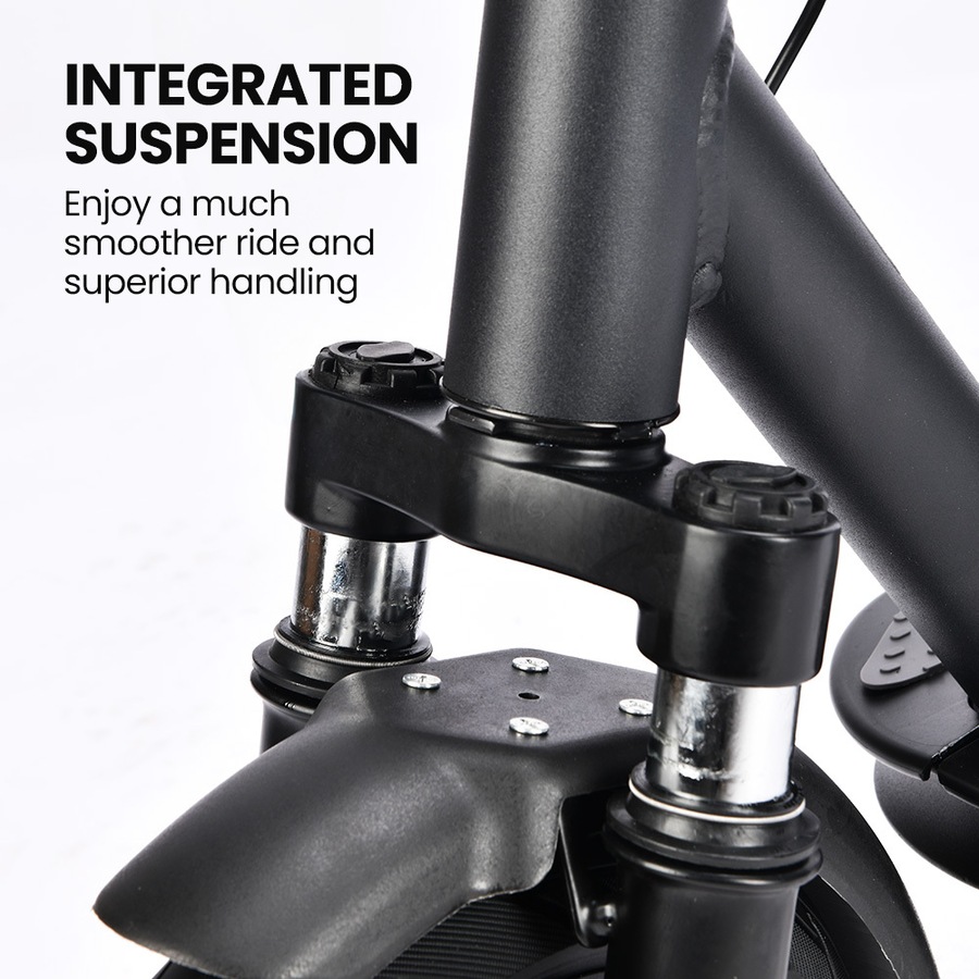 ALPHA Urban 10 Electric Scooter, 35km/h, Suspension, 35km Range, 10-Inch Wheels, Brushless Motor, Free APP, Motorised Commuter eScooter for Adults, Black