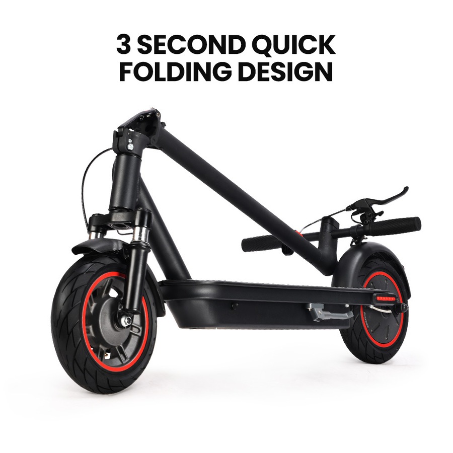 ALPHA Urban 10 Electric Scooter, 35km/h, Suspension, 35km Range, 10-Inch Wheels, Brushless Motor, Free APP, Motorised Commuter eScooter for Adults, Black