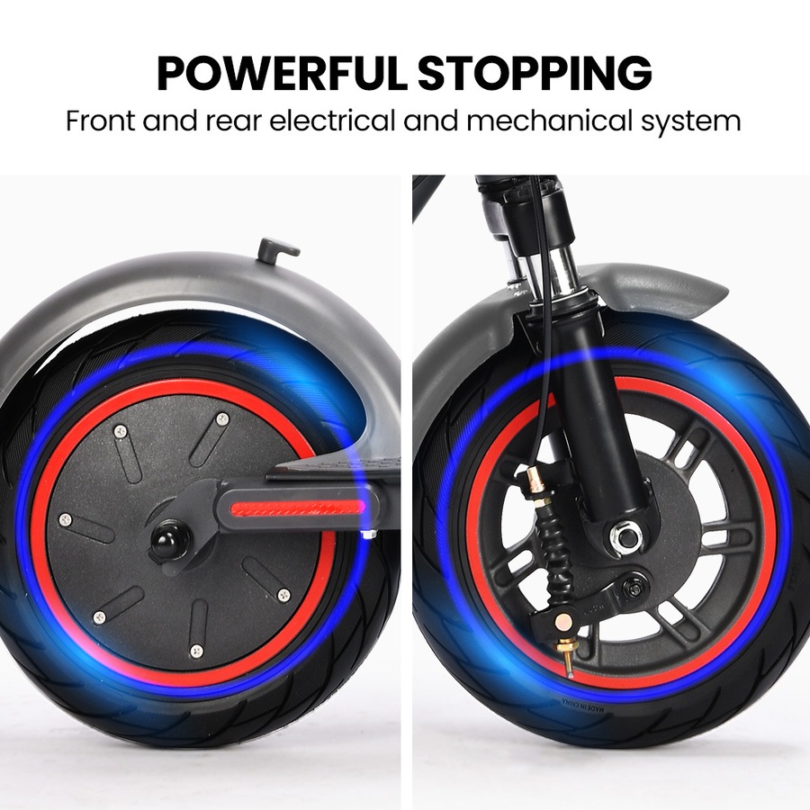 ALPHA Urban 10 Electric Scooter, 35km/h, Suspension, 35km Range, 10-Inch Wheels, Brushless Motor, Free APP, Motorised Commuter eScooter for Adults, Grey