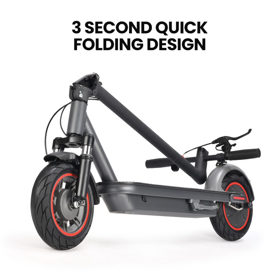 ALPHA Urban 10 Electric Scooter, 35km/h, Suspension, 35km Range, 10-Inch Wheels, Brushless Motor, Free APP, Motorised Commuter eScooter for Adults, Grey