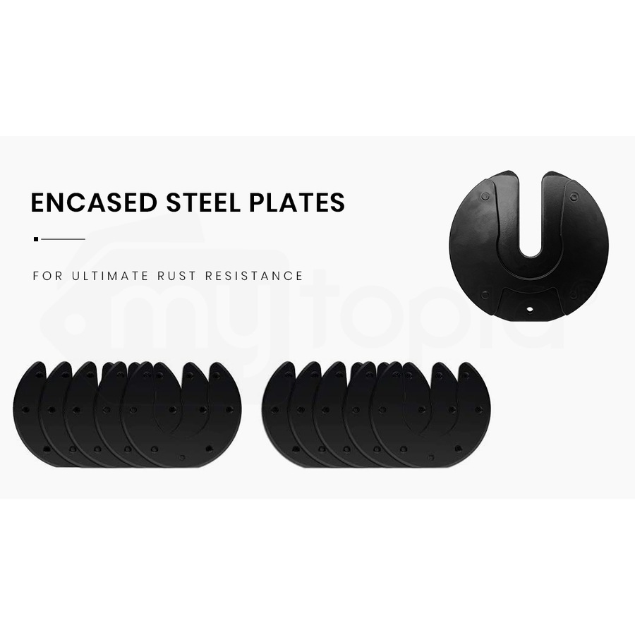 ATIVAFIT 2x 32.5kg Adjustable Dumbbell Set Weights Dumbbells Home Gym Fitness Hand