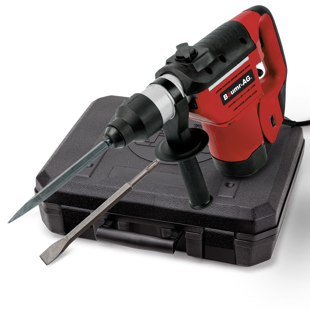 Baumr AG 1500W Pro Grade Electric Rotary Jackhammer Hammer Drill with 2 Bonus