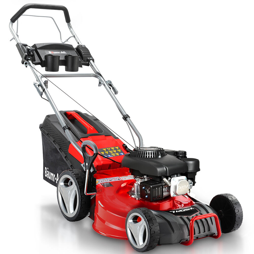 BAUMR AG 18" 150cc Self Propelled Lawn Mower 7 Height Steel Deck Cup