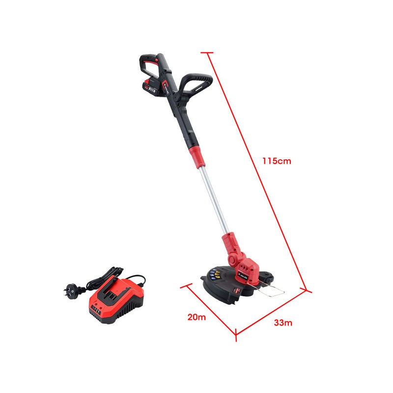 BAUMR-AG 20V Cordless Line Trimmer Electric Whipper Snipper & Leaf