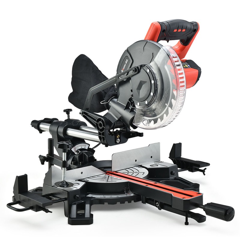 Buy BAUMRAG 210mm Compound Mitre Saw Dual Bevel Sliding Drop Saws 1500W MyDeal
