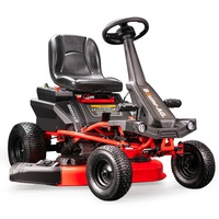 BAUMR-AG 30" Electric Ride On Mower 48V 50Ah Battery Brushless Lawnmower Garden Lawn