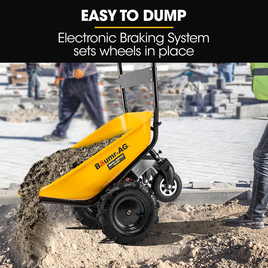 Buy Baumr-AG 40V Battery Powered Wheelbarrow Motorised Electric, 100L ...