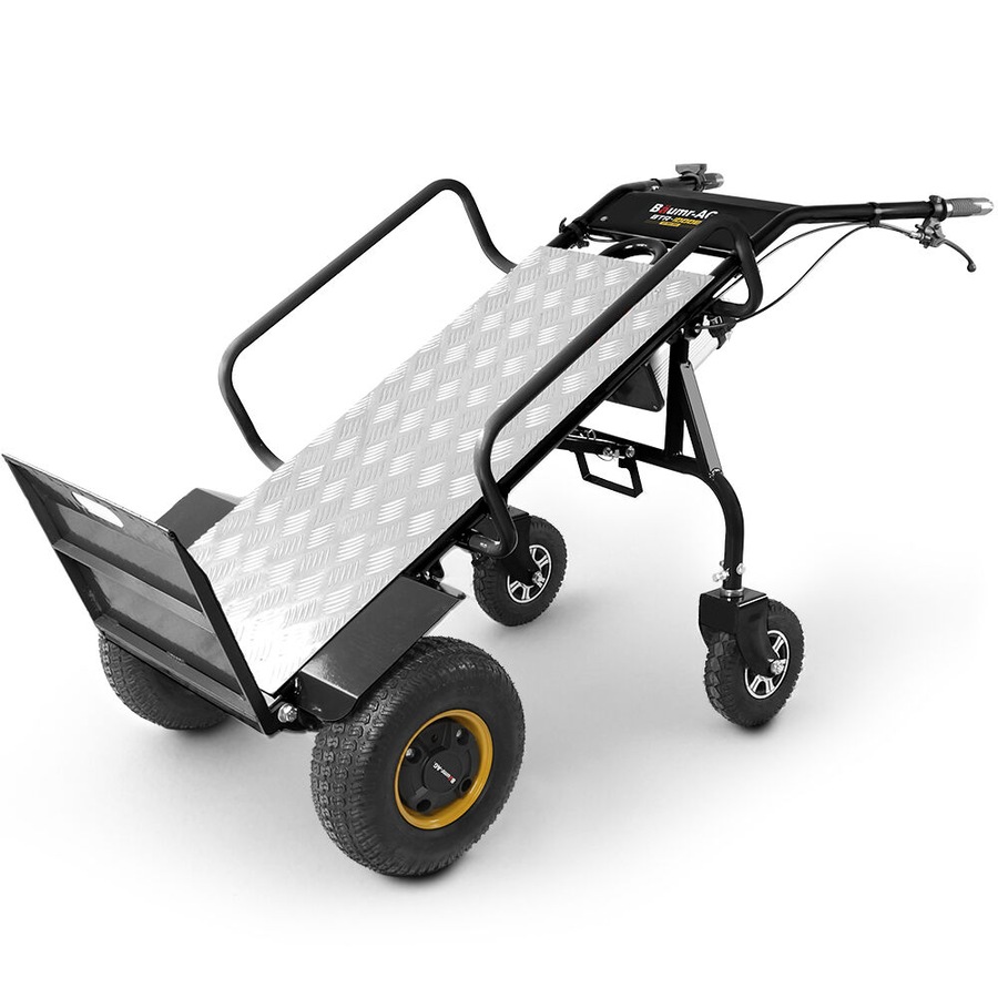 Baumr-AG 40V Li-ion 260kg Electric Powered Hand Truck Trolley 400W Brushless motor, Up to 6km/h, 4hr Runtime, Adjustable Width, Folds for Logistics, Moving