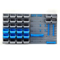 Baumr-AG 44 Part Storage Bin Rack Wall Mounted Tool Organiser Box Shelving