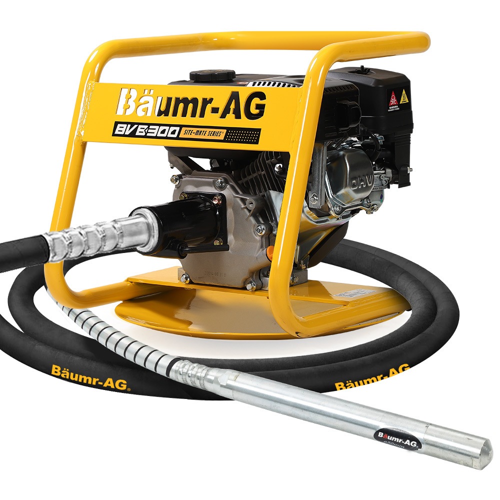 BAUMR AG 6.5HP Concrete Vibrator Drive Unit and 6M x 50mm Vibrating Shaft