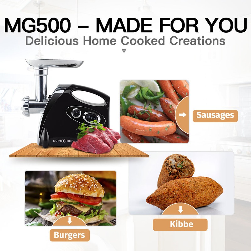 Buy EuroChef 2800W Electric Meat Grinder Mincer Sausage Filler Kibbe