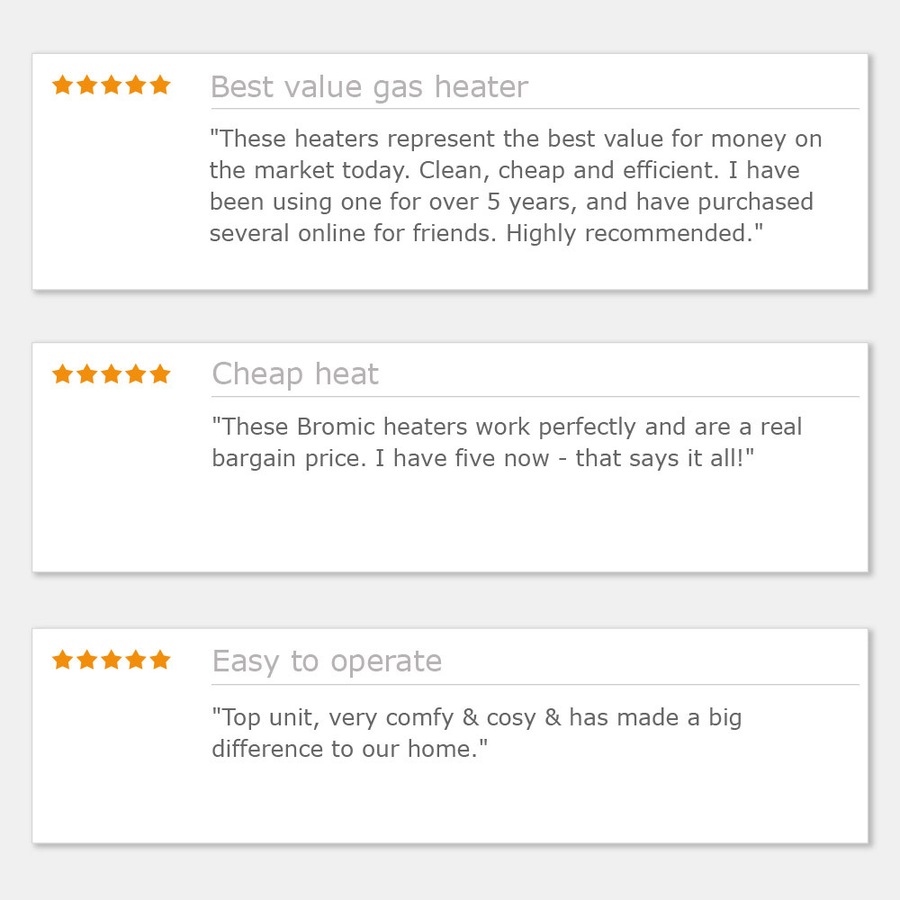 BROMIC Supaheat II LPG Indoor Gas Heater Room Floor Portable Flueless Radiant