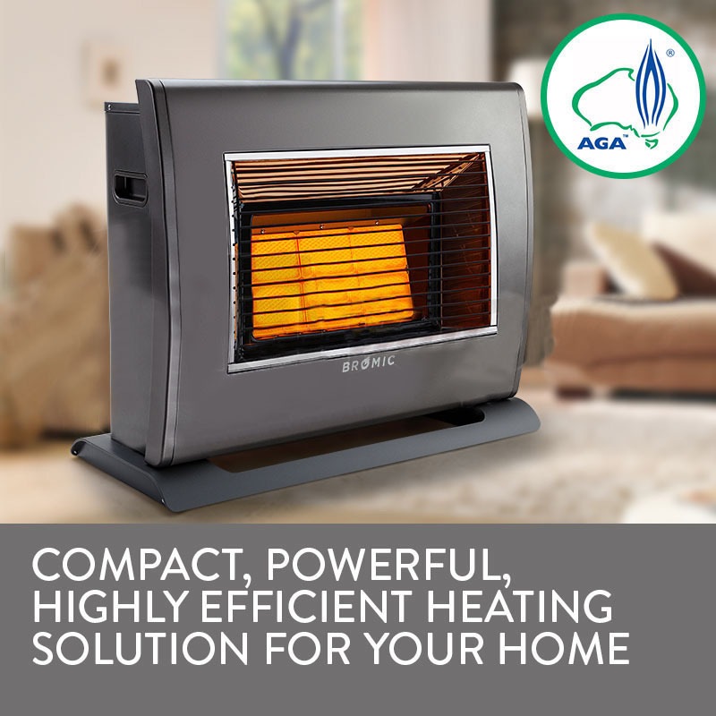 BROMIC Supaheat II Natural Gas Indoor Room Heater Portable Floor ...