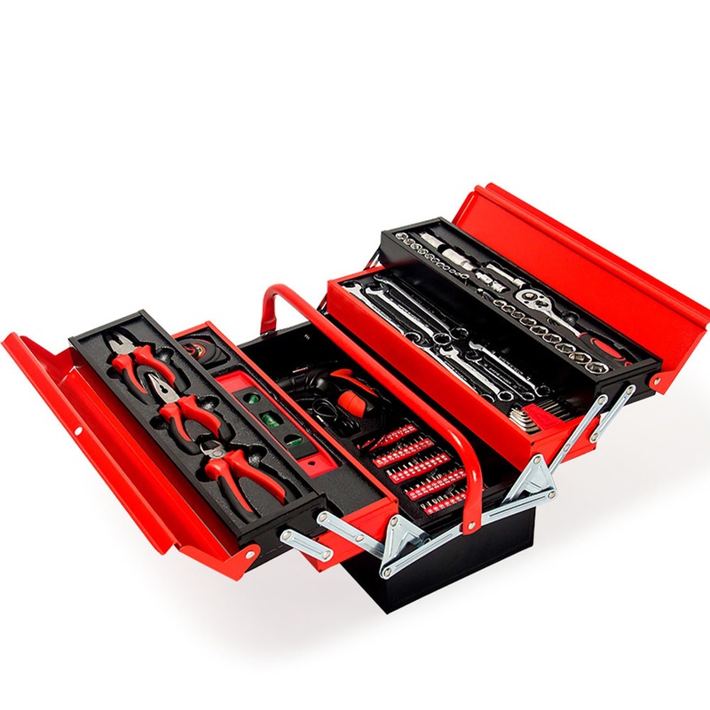 Buy BULLET 118pc Tool Kit Box Set Metal Spanner Household Organizer