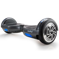 BULLET Gen III Hoverboard Scooter, Superior Self Balancing System, Dual Copper Motors, UL Certified, 6.5" Wheels, LED Lights, Carry Bag, Carbon Fiber style