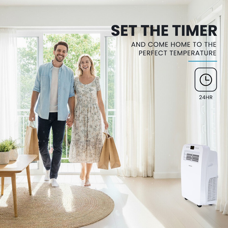 CARSON 2.9kW Reverse Cycle Portable Air Conditioner and Heater, with Dehumidifier, Cooling and Heating AC