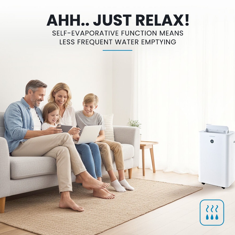 CARSON 3.5kW Portable Air Conditioner, with Dehumidifier Mode & Fan Cooler