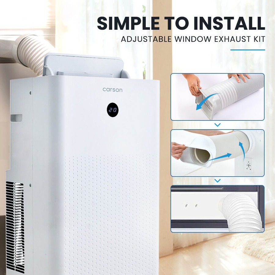 CARSON 3.5kW Portable Air Conditioner, with Dehumidifier Mode & Fan Cooler