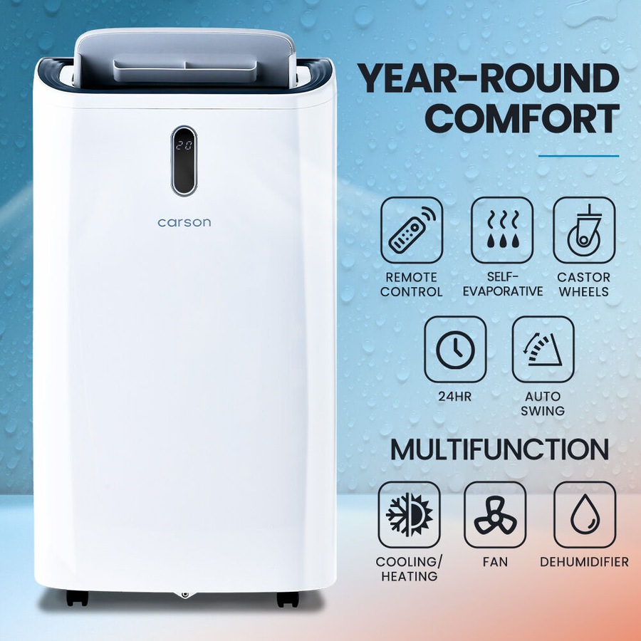 CARSON 4.7kW Portable Air Conditioner and Heater, with Dehumidifier Mode & Fan Cooler