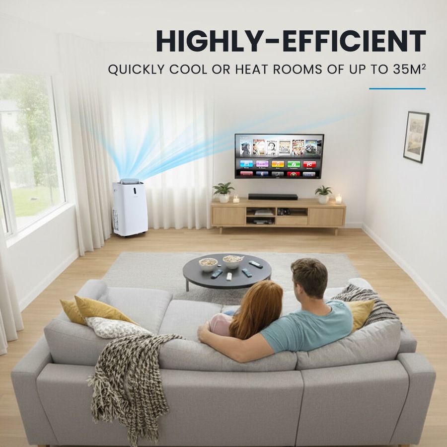 CARSON 4.7kW Portable Air Conditioner and Heater, with Dehumidifier Mode & Fan Cooler