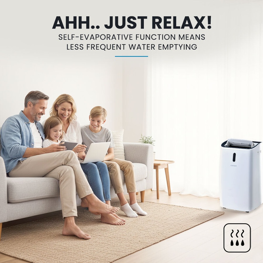 CARSON 4.7kW Portable Air Conditioner and Heater, with Dehumidifier Mode & Fan Cooler