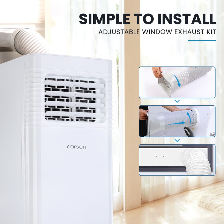 CARSON 2.05kW Portable Air Conditioner, with Dehumidifier Mode & Fan Cooler