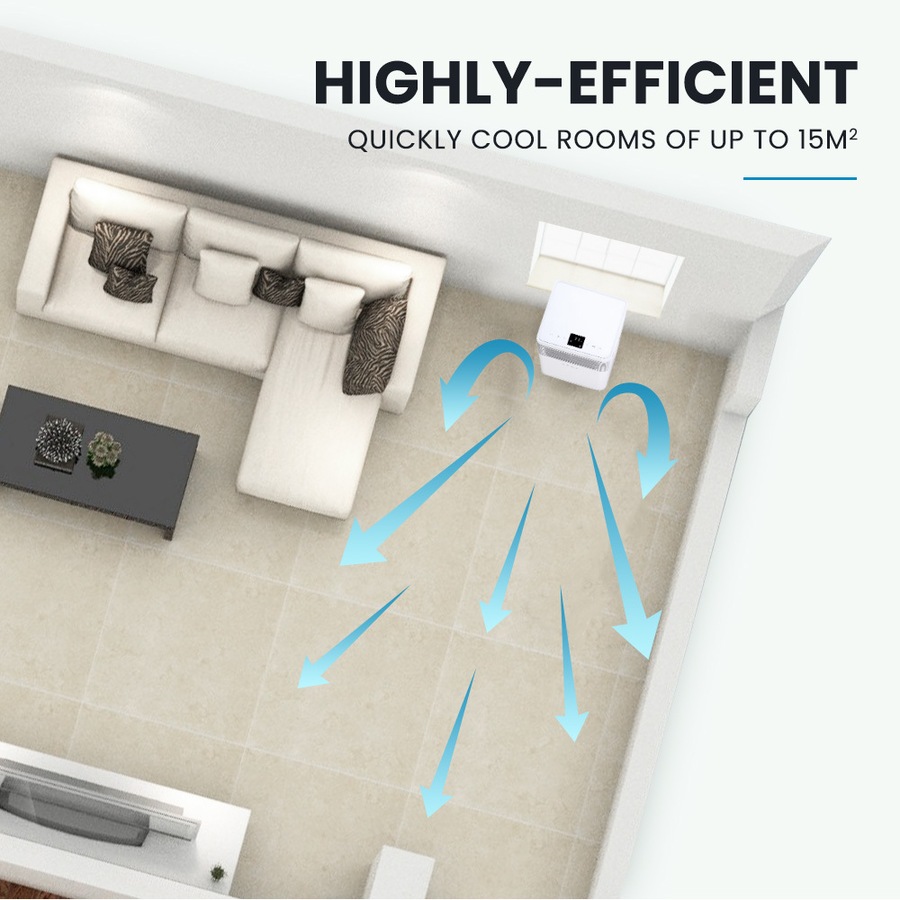 CARSON 2.05kW Portable Air Conditioner, with Dehumidifier Mode & Fan Cooler