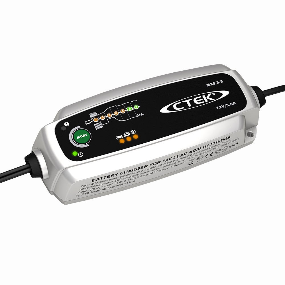 CTEK MXS 3.8 12V 3.8 Amp Smart Battery Charger Car