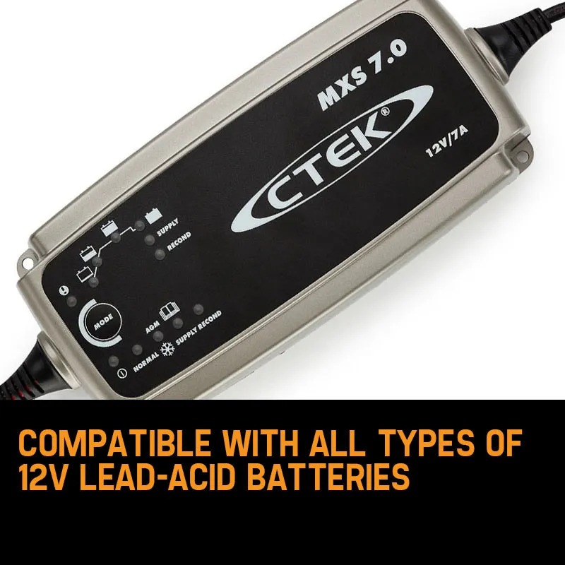 CTEK MXS 7.0 12V Smart Battery Charger 7Amp Car Boat 4WD Caravan Gel