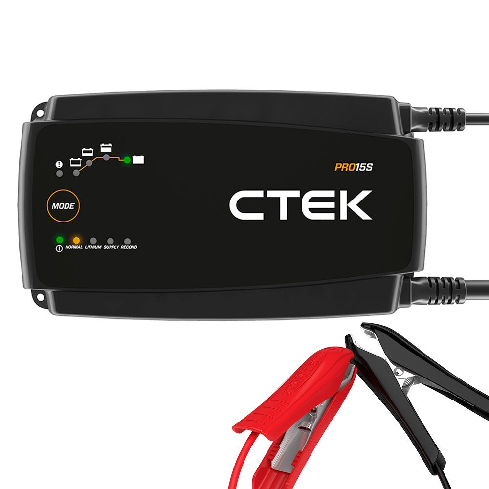 CTEK PRO15S Car Battery Charger Maintainer 15A 12V Workshop Automatic Lithium Smart