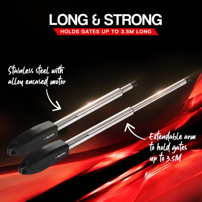 EGUARD Double Swing Automatic Gate Opener 900KG 3.5M Motor Remote Control Kit MyDeal