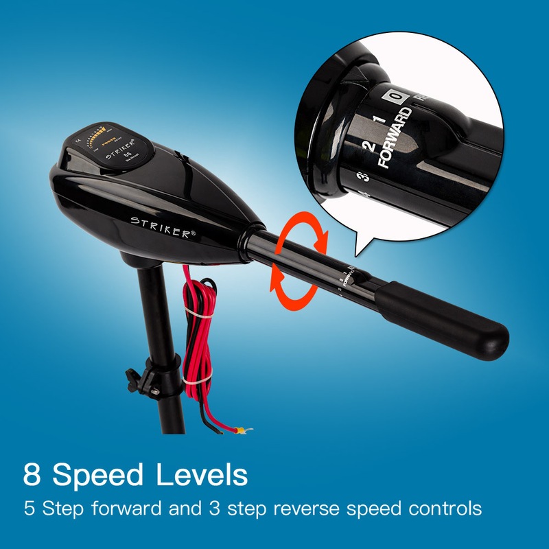 Striker 60LBS Electric Trolling Motor Inflatable Boat Fishing Marine