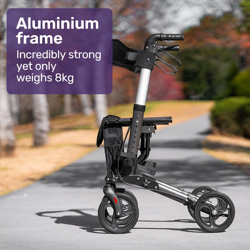 Buy EQUIPMED Foldable Aluminium Walking Frame Rollator MyDeal