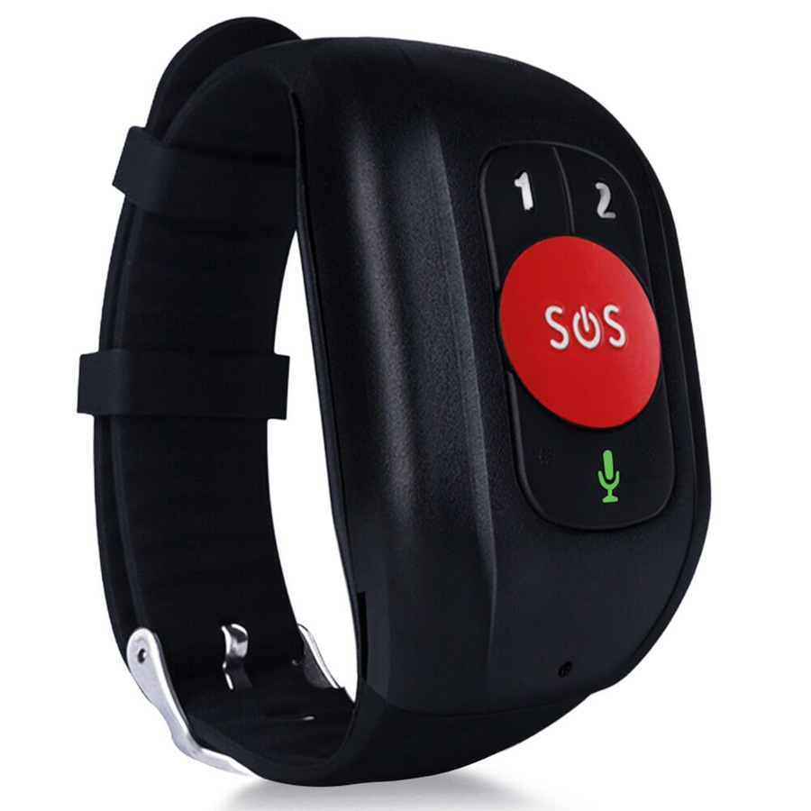 Equipmed GPS Fall Detection Emergency Bracelet with SOS Button for Seniors, 2 Way Calling, Location Tracking, Speed Dial, iPhone and Android Compatible