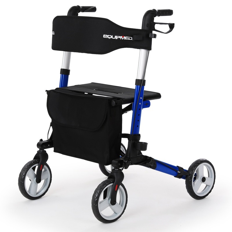 EQUIPMED Rollator Walking Frame Walker Foldable Seat Mobility Aid ...