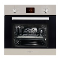 EuroChef Electric Oven Built-In 8 Function Fan Forced Wall Oven Grill 80L Stainless Steel