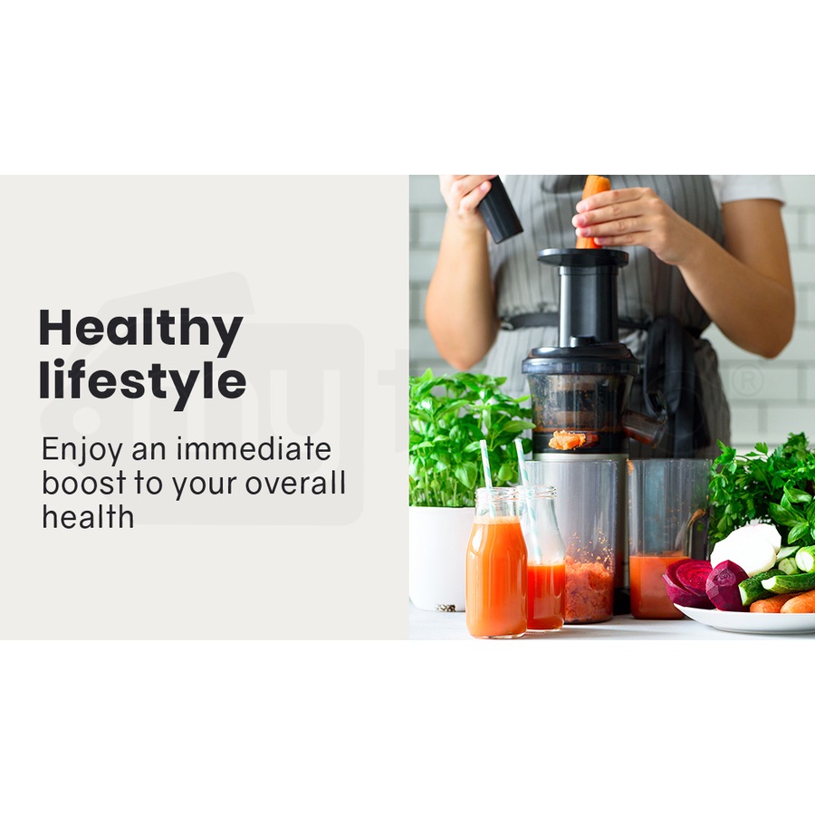 EUROCHEF Cold Press Juicer Slow Juice Maker with Sorbet Function, Whole Fruit Chute