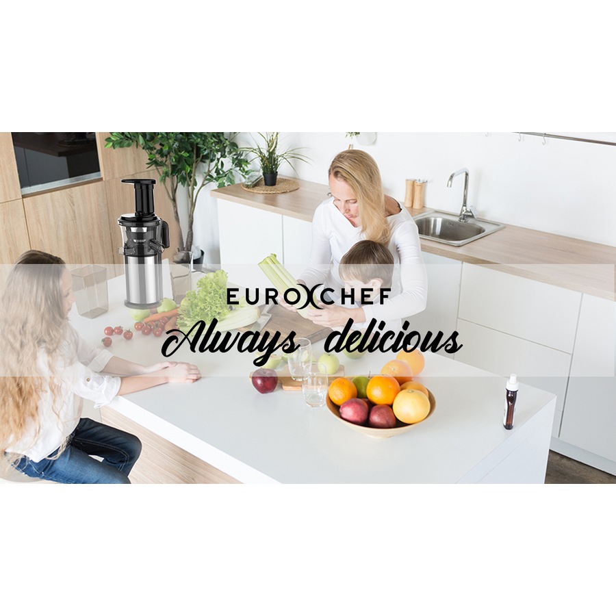 EUROCHEF Cold Press Juicer Slow Juice Maker with Sorbet Function, Whole Fruit Chute