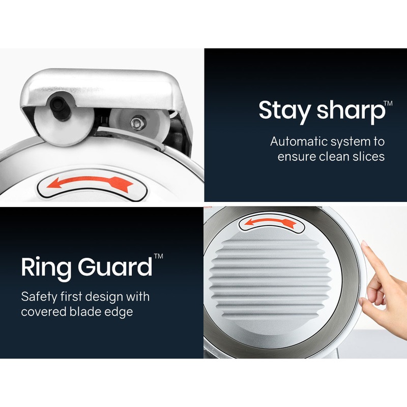 Buy EuroChef 280W Electric Meat Slicer Food Slices Deli Mincer Stripper