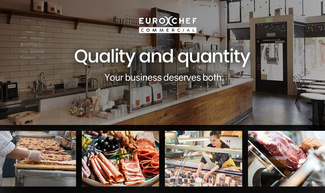 EUROCHEF Commercial Meat Slicer 8 Inch Food Cutter Electric Deli