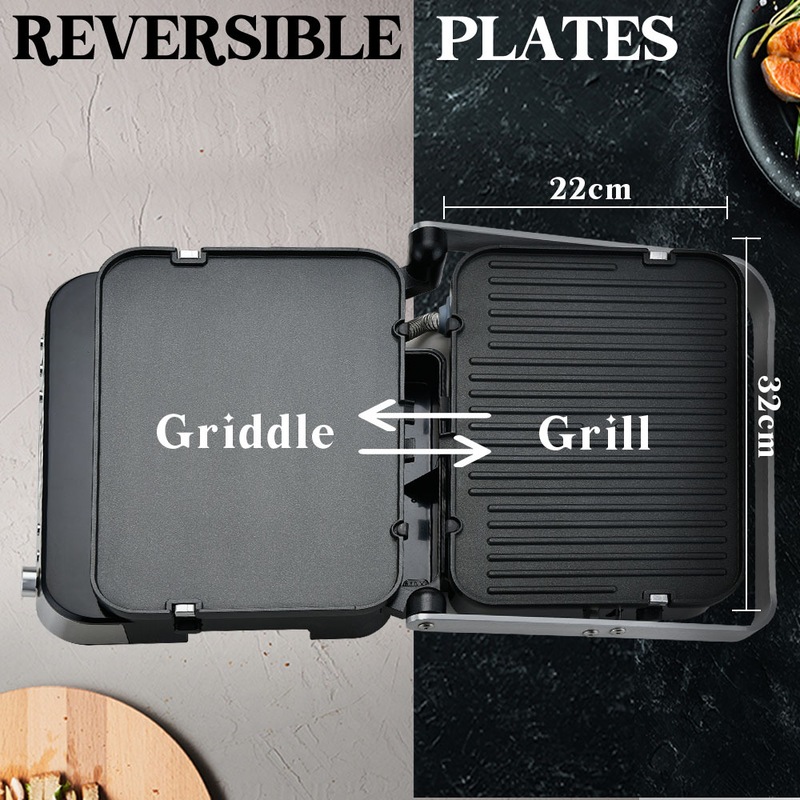 Buy EUROCHEF Smart Multi Contact Grill Sandwich Press Maker Panini