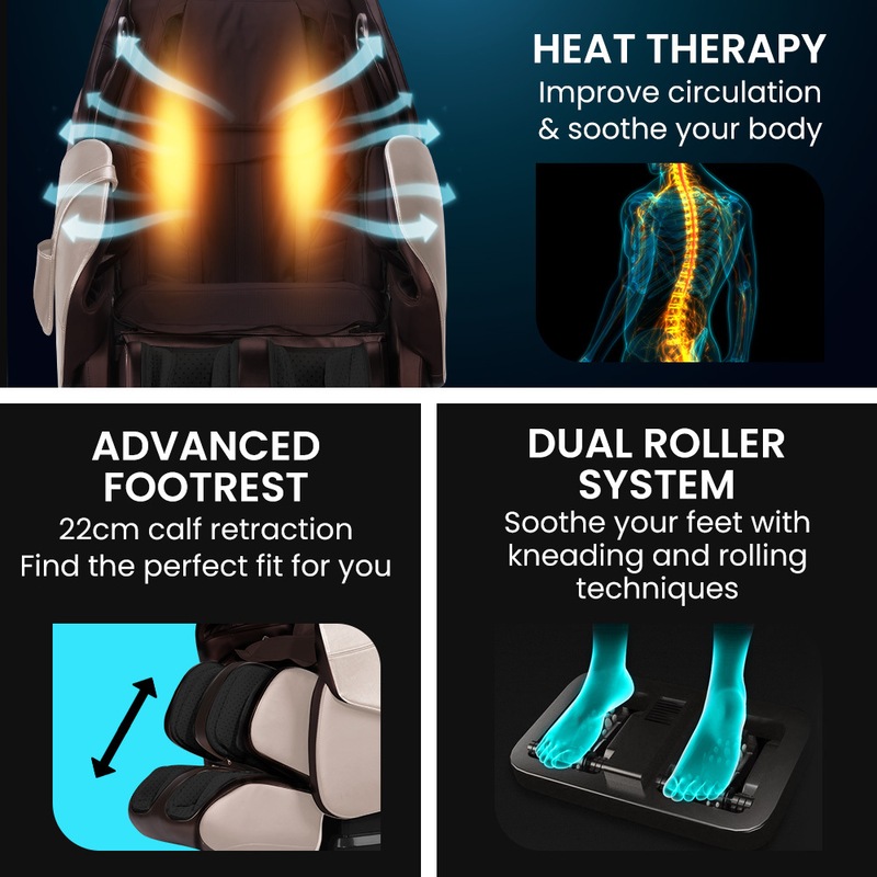 Buy FORTIA Cloud 9 MkII Electric Massage Chair Full Body Zero Gravity with Heat and Bluetooth