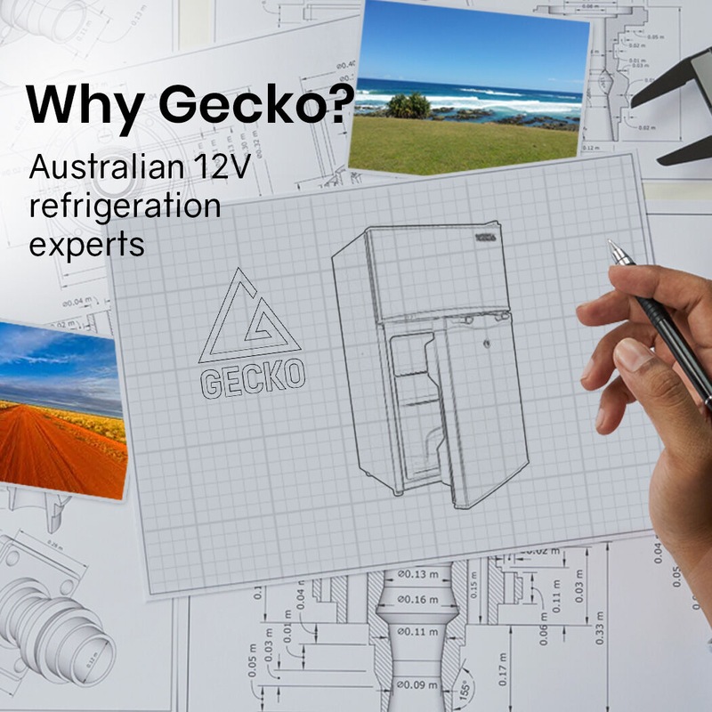 Buy GECKO 125L Portable Fridge Freezer Camping Motorhome Caravan