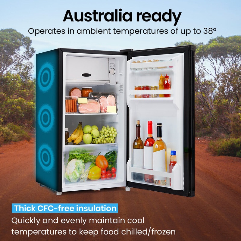 Buy GECKO 95L Portable Upright Fridge Freezer Camping Caravan Bar
