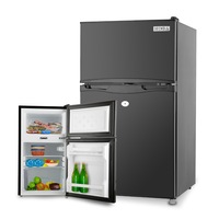 GECKO 95L Portable Upright Fridge, 12V/24V for Motorhome, Caravan, Black