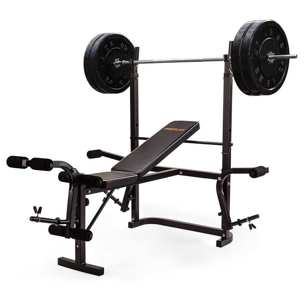 PROFLEX Weight Bench Press 7in1 Multi-Station Home Gym Leg Curl Fitness Equipment Set