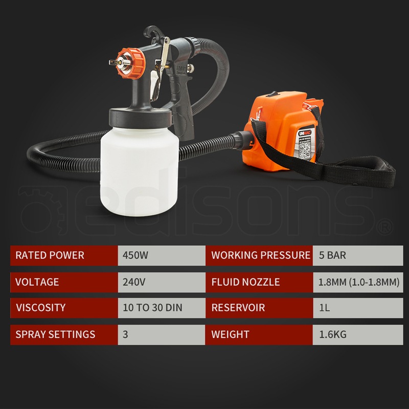 UNIMAC 3Way Nozzle Electric Paint Sprayer Gun HVLP DIY Spray Station 450W Buy Paint Sprayers