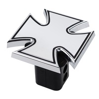 Jaxsyn Novelty Tow-bar / Trailer Hitch Cover - Chrome Plated Iron Cross