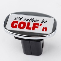 Jaxsyn Novelty Towbar Trailer Hitch Cover Tow - I'd Rather be GOLF'n